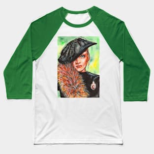 Marlene Dietrich Baseball T-Shirt